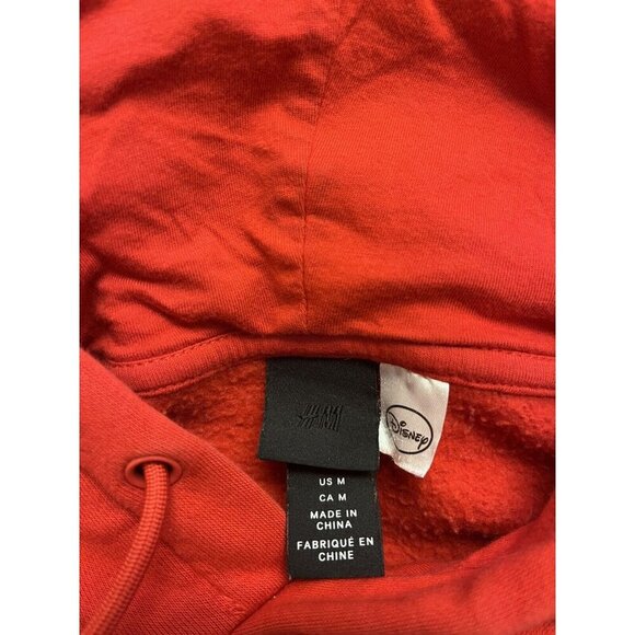 HM Disney gold graphic Mickey Mouse hoodie size M womenswear - Picture 7 of 7